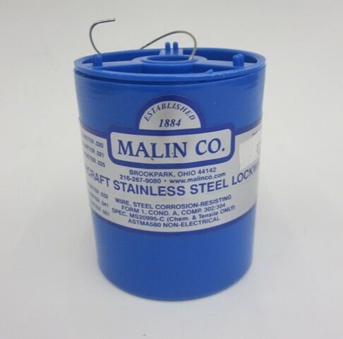 Malin Ms20995c41 Safety Wire (1 Lb. Roll) - .041" Diameter - Ms20995c41ss1lb
