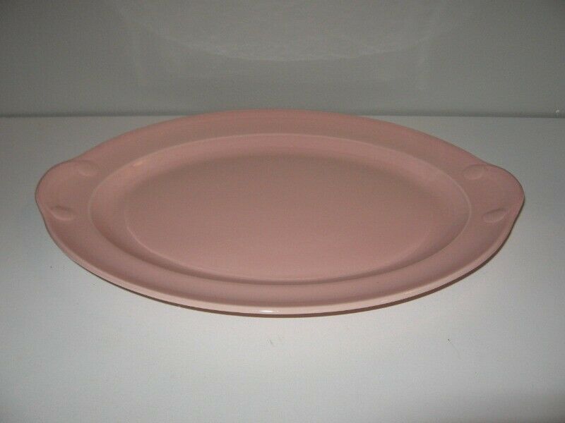 Lu-ray Pastels Large Pink Platter T.s.& T. 13" Length Usa Vgc