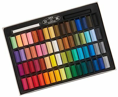 Mungyo Non Toxic Square Chalk, Soft Pastel, 64 Pack, Assorted Colors (b441r078-7